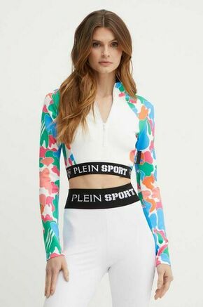 Pulover PLEIN SPORT ženska - pisana. Majica s srajco iz kolekcije PLEIN SPORT izdelana iz vzorčaste pletenine. Zelo elastičen material zagotavlja popolno svobodo gibanja.