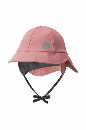 Otroški dežni klobuk Reima roza barva - roza. Klobuk iz kolekcije Reima. Model s širokim robom