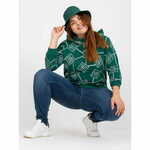 RELEVANCE Ženska majica s kapuco plus size DIANN zelena RV-BL-7566.69P_387583 Univerzalni