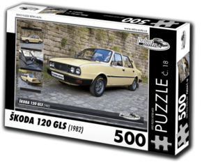 WEBHIDDENBRAND RETRO-AUTA Puzzle št. 18 Škoda 120 GLS (1982) 500 kosov