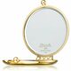 Janeke Gold Line Golden Double Mirror kozmetično ogledalce Ø 65 mm 1 kos