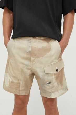 Bombažne kratke hlače G-Star Raw rjava barva - rjava. Kratke hlače iz kolekcije G-Star Raw. Model izdelan iz bombažne tkanine za udobje in svobodo gibanja. Izdelek vsebuje reciklirana vlakna.