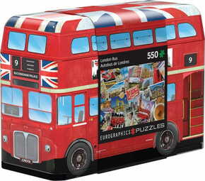 EuroGraphics Sestavljanka v pločevinasti škatli London bus 550 kosov
