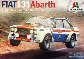 Model komplet avtomobila 3621 - Fiat 131 Abarth 1977 San Remo Rally Winter (1:24)