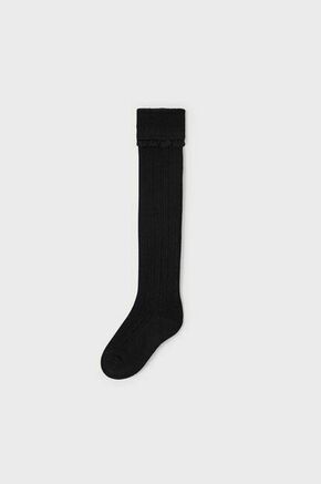 Otroške nogavice Mayoral črna barva - črna. Otroški Visoke nogavice iz kolekcije Mayoral. Model izdelan iz elastičnega