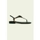 Lauren Ralph Lauren usnjeni sandali - črna. Sandali iz kolekcije Lauren Ralph Lauren. Model izdelan iz naravnega usnja.