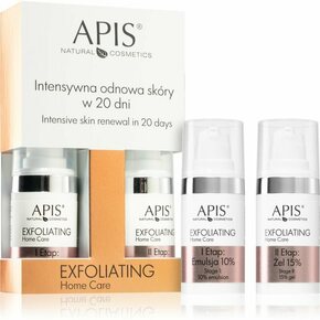 Apis Natural Cosmetics Exfoliation Home Care set za intenzivno obnovitev in učvrstitev kože 2x15 ml