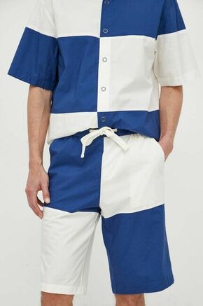 Bombažne kratke hlače United Colors of Benetton mornarsko modra barva - mornarsko modra. Kratke hlače iz kolekcije United Colors of Benetton. Model izdelan iz lahke tkanine. Model iz zračne bombažne tkanine.