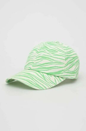 Bombažna bejzbolska kapa Billabong zelena barva - zelena. Kapa s šiltom vrste baseball iz kolekcije Billabong. Model izdelan iz vzorčaste tkanine.