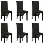Jedilni stoli 6 kosov črno blago - vidaXL - črna - 37,89 - N/A - vidaXL