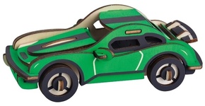Woodcraft Lesena 3D sestavljanka Hurricane dirkalni avtomobil