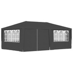 vidaXL Profesionalen vrtni šotor s stranicami 4x6 m antraciten 90 g/m²