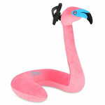 Spokey SERPENTE Otroški potovalni vzglavnik v obliki flaminga z držalom za telefon