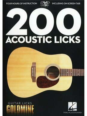 Hal Leonard 200 Acoustic Licks - Guitar Licks Goldmine Notna glasba