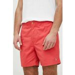 Kratke hlače Polo Ralph Lauren moški, rdeča barva - rdeča. Kratke hlače iz kolekcije Polo Ralph Lauren. Model izdelan iz tkanine.