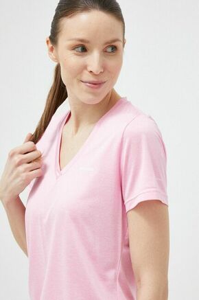 Športna kratka majica Columbia Columbia Hike roza barva - roza. Športna kratka majica iz kolekcije Columbia. Model izdelan iz materiala