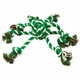 WEBHIDDENBRAND DOG FANTASY hobotnica za vlečenje vrvi zelene in bele barve - 45 cm