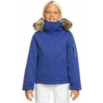 Otroška smučarska jakna Roxy MEADE GIRL JK SNJT - modra. Otroška smučarska jakna iz kolekcije Roxy. Podložen model, izdelan iz materiala, ki ščiti pred mrazom, vetrom in snegom.