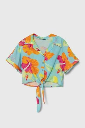 Otroška srajca Pinko Up turkizna barva - turkizna. Otroški srajca iz kolekcije Pinko Up