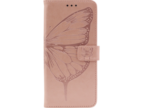 Chameleon Samsung Galaxy A32 5G - Preklopna torbica (WLGO-Butterfly) - roza-zlata