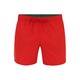 Kopalne kratke hlače Lacoste rdeča barva - rdeča. Kopalne kratke hlače iz kolekcije Lacoste. Model izdelan iz tkanine.