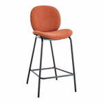 Opečnato oranžni barski stoli v kompletu 2 ks (višina sedeža 65 cm) Cori – Marckeric