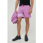 Kratke hlače Unfair Athletics moški, vijolična barva - vijolična. Kratke hlače iz kolekcije Unfair Athletics. Model izdelan iz tanke, rahlo elastične pletenine.