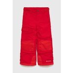 Otroške hlače Columbia rdeča barva - rdeča. Otroško Hlače iz kolekcije Columbia. Model izdelan iz enobarvne tkanine.