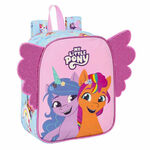 šolski nahrbtnik my little pony wild &amp; free modra roza 22 x 27 x 10 cm