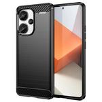 Techsuit Carbon Silicone ovitek za Xiaomi Redmi Note 13 Pro+ 5G – črn