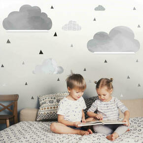 Nalepke oblakov za policami IKEA 008op