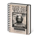 WEBHIDDENBRAND Harry Potter: Beležnica - Sirius Black / A5, z obročkom, podložena