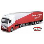 Bburago 1:43 Tovornjak s prikolico MB Actros Gigaspace Firestone