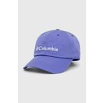 Columbia kapa - vijolična. Kapa s šiltom vrste baseball iz kolekcije Columbia. Model izdelan iz enobarvne tkanine.
