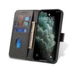 Onasi Wallet denarnica usnjena preklopna torbica Samsung Galaxy A25 - črna