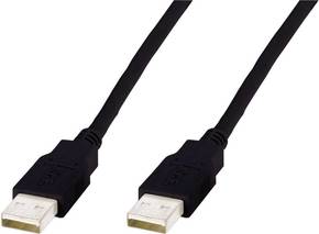 Digitus kabel USB A-A 5m črn dvojno oklopljen