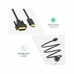 Ugreen kabel, HDMI na DVI, 2 m, črn (10135)