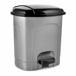 Siv plastičen koš za smeti s pedalom 3 l – Orion