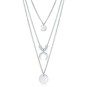 Viceroy Elegantna jeklena ogrlica z obeski Popular 75198C01000