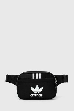 Torbica za okoli pasu adidas Originals črna barva - črna. Srednje velika pasna torbica iz kolekcije adidas Originals. Model na zapenjanje