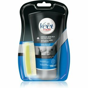 Veet MEN depilacijska krema za pod tuš za občutljivo kožo za moške 150 ml
