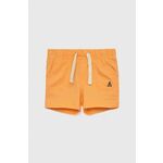 Otroške bombažne kratke hlače GAP oranžna barva - oranžna. Otroški kratke hlače iz kolekcije GAP. Model izdelan iz tanke, elastične pletenine. Izjemno udoben material.
