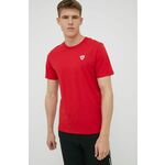 Bombažen t-shirt Rossignol rdeča barva - rdeča. Lahkotna majica iz kolekcije Rossignol. Model izdelan iz tanke, elastične pletenine.