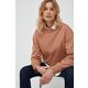 Bluza Tommy Hilfiger ženska, rjava barva, - rjava. Mikica iz kolekcije Tommy Hilfiger. Model izdelan iz tanke, rahlo elastične pletenine.