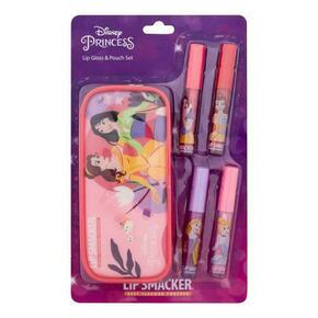 Lip Smacker Disney Princess Lip Gloss &amp; Pouch Set Set glos za ustnice 4 x 6 ml + kozmetična torbica