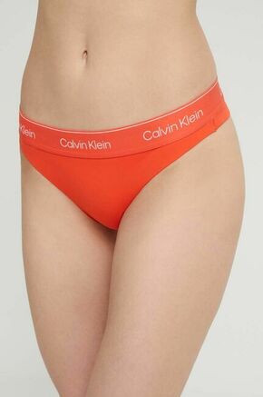 Brazilke Calvin Klein Underwear rdeča barva - rdeča. Brazilke iz kolekcije Calvin Klein Underwear. Model izdelan iz elastične pletenine. Model ima zaščito pred soncem UPF 50+.