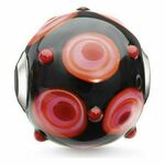 Thomas Sabo Kroglica "Stekleno obarvana" , K0281-017-10, Karma kroglice, 925 Sterling srebro, steklo oranžno / roza / črno / rdeče