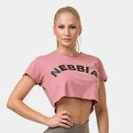 Nebbia Loose Fit Sporty Crop Top Old Rose XS Fitnes majica