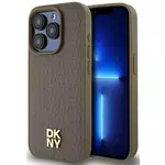Ovitek DKNY DKHMP14XPSHRPSW iPhone 14 Pro Max 6.7" brown hardcase Leather Pattern Metal Logo MagSafe (DKHMP14XPSHRPSW)