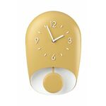 Stenska ura Guzzini Bell - rumena. Stenska ura iz kolekcije Guzzini. Model izdelan iz umetne snovi.